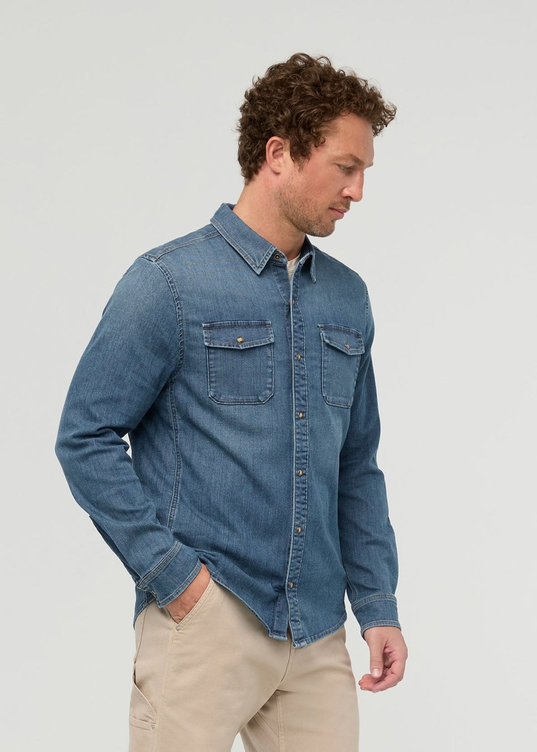 Performance Denim Lite Two-Pocket Shirt
