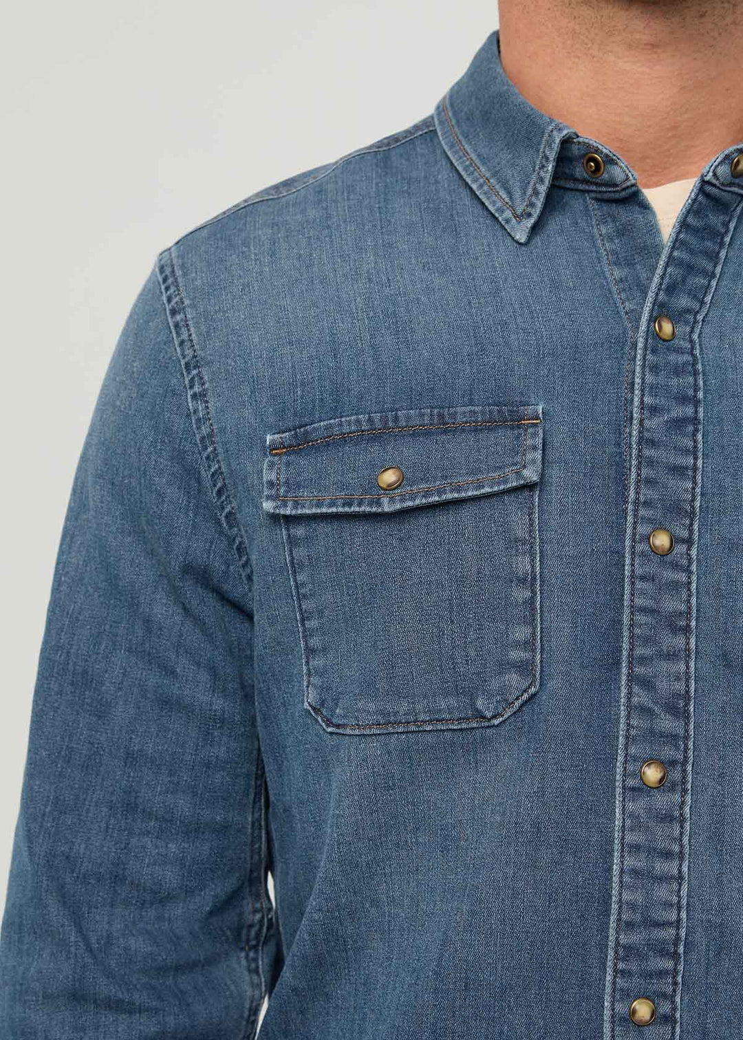 Performance Denim Lite Two-Pocket Shirt