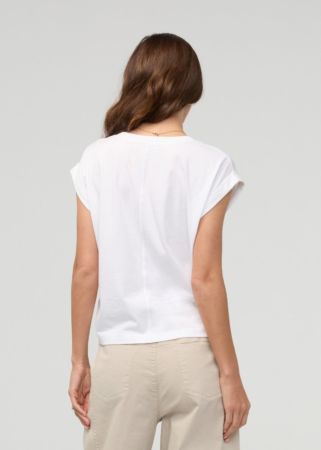 PurePima Dolman V-neck Tee