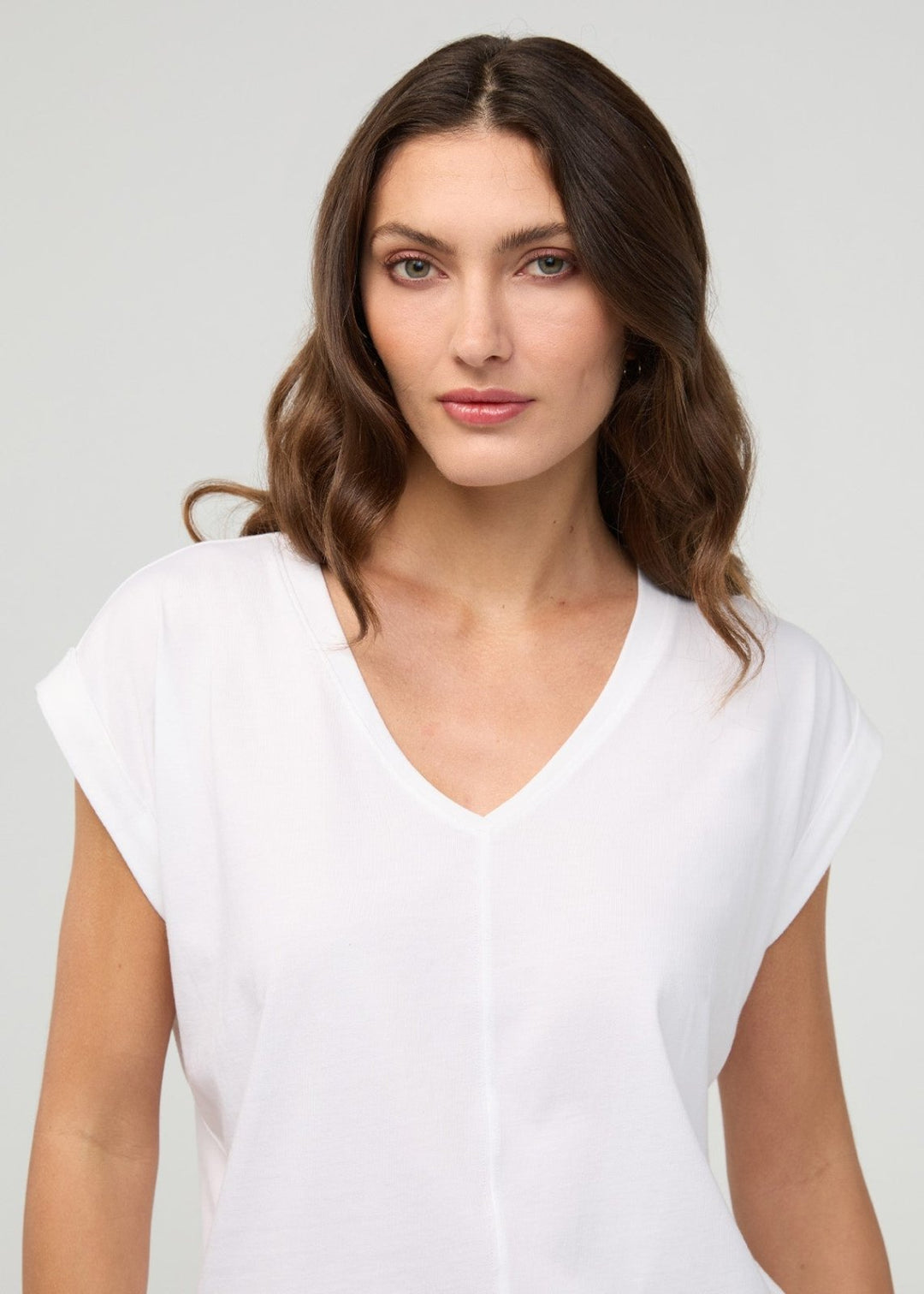 PurePima Dolman V-neck Tee