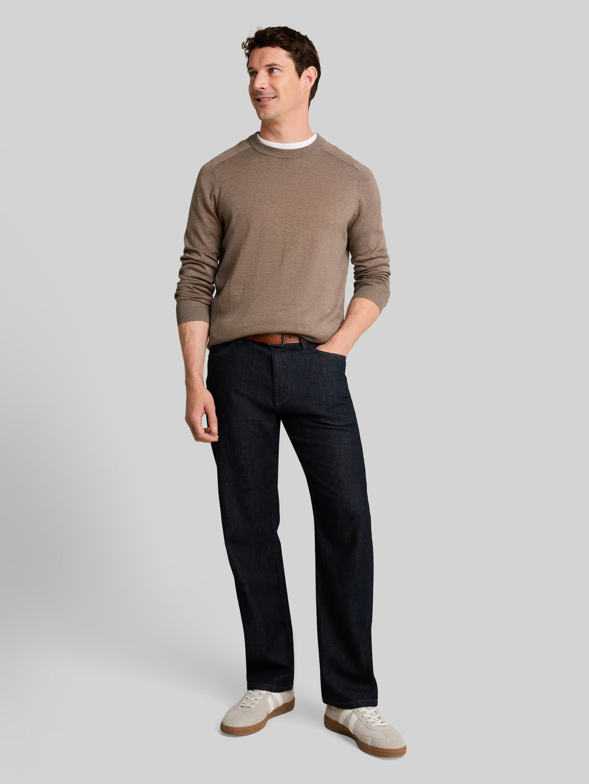 Crewneck Pullover With Silk Blend