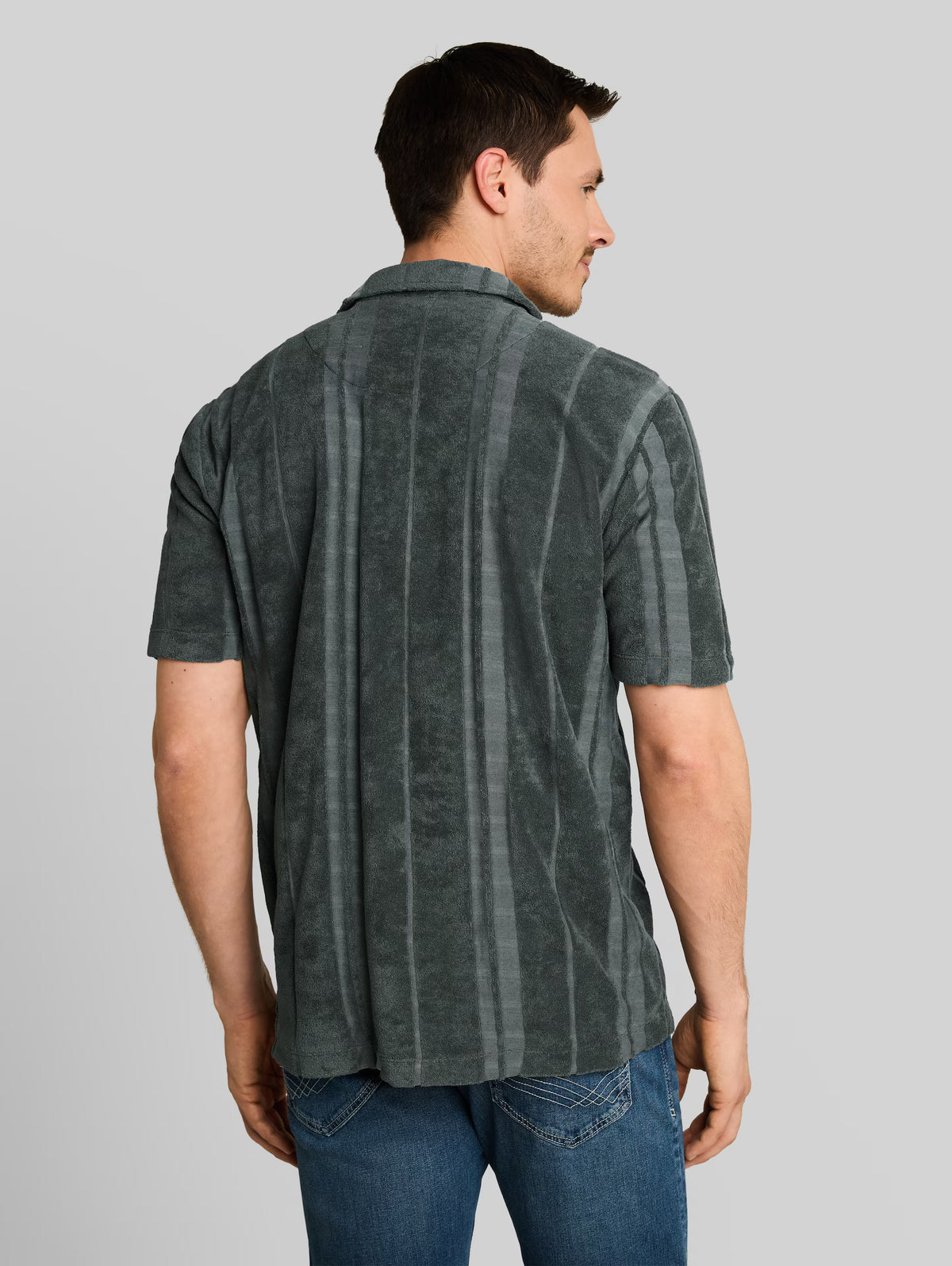 Vertical Striped Towel Shirt
