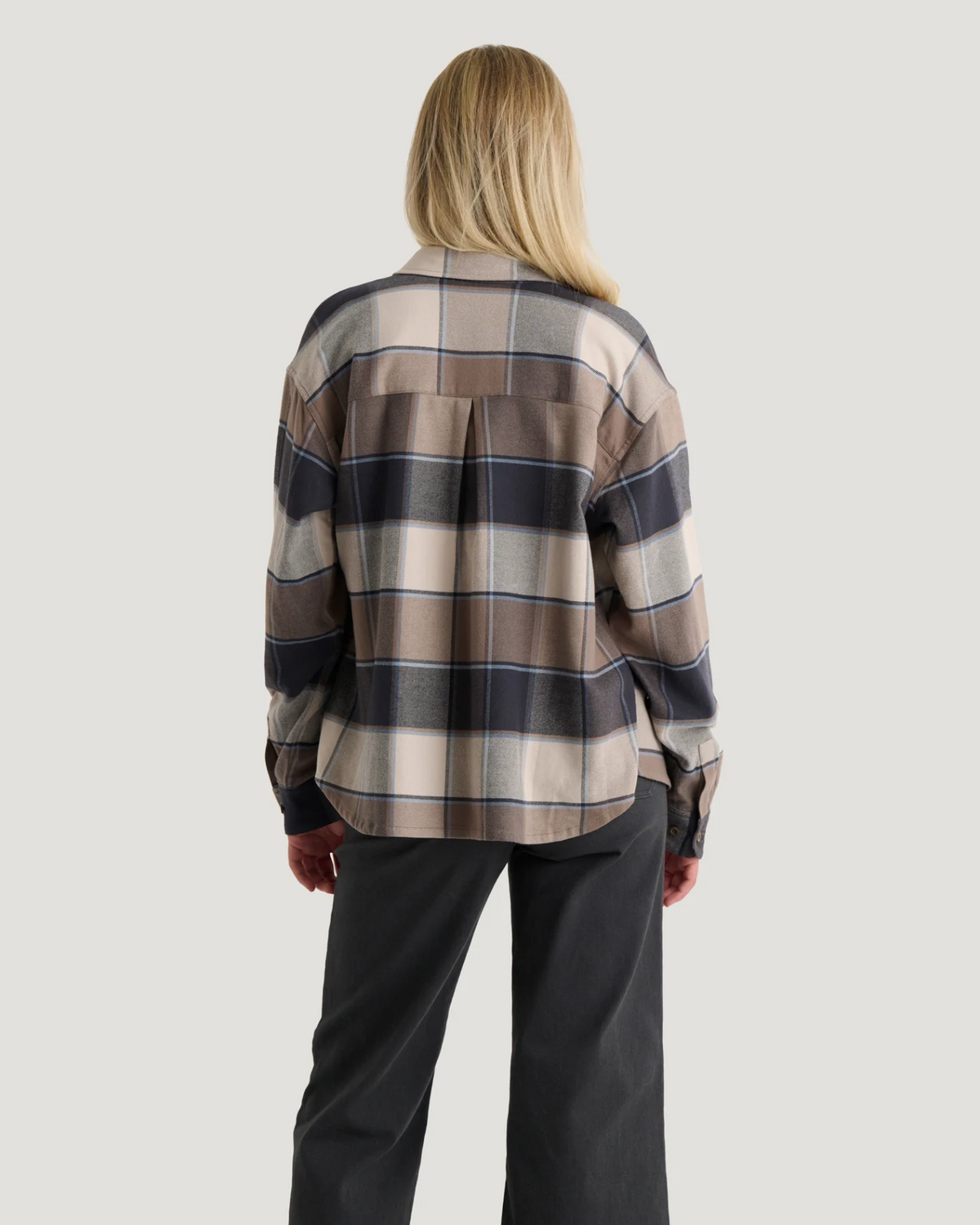 Oversized Seawool Plaid Flannel