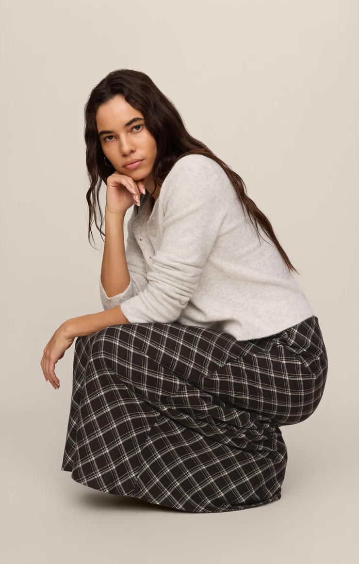 Europa Plaid Skirt