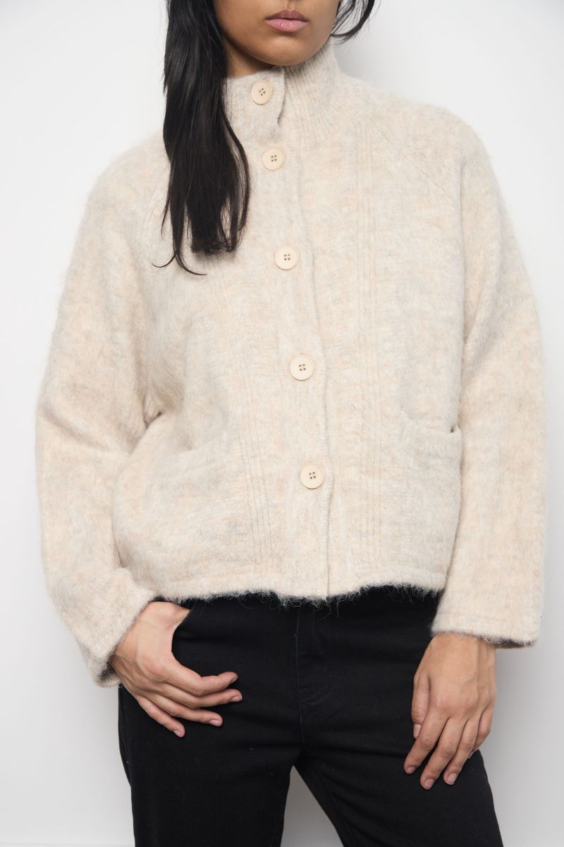 Funnel Alpaca Cardigan