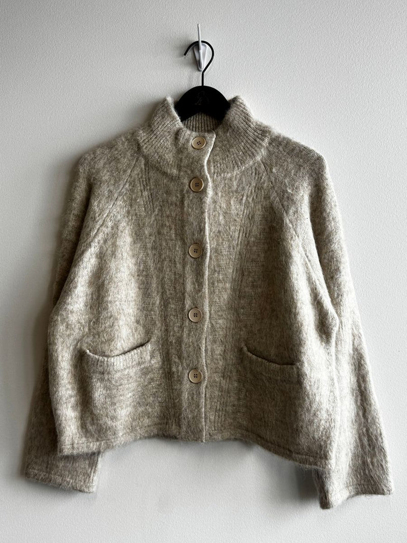 Funnel Alpaca Cardigan