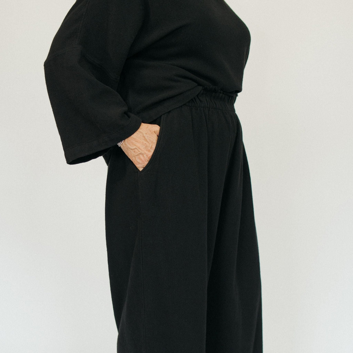 Loft Cotton Crop Barrel Pants