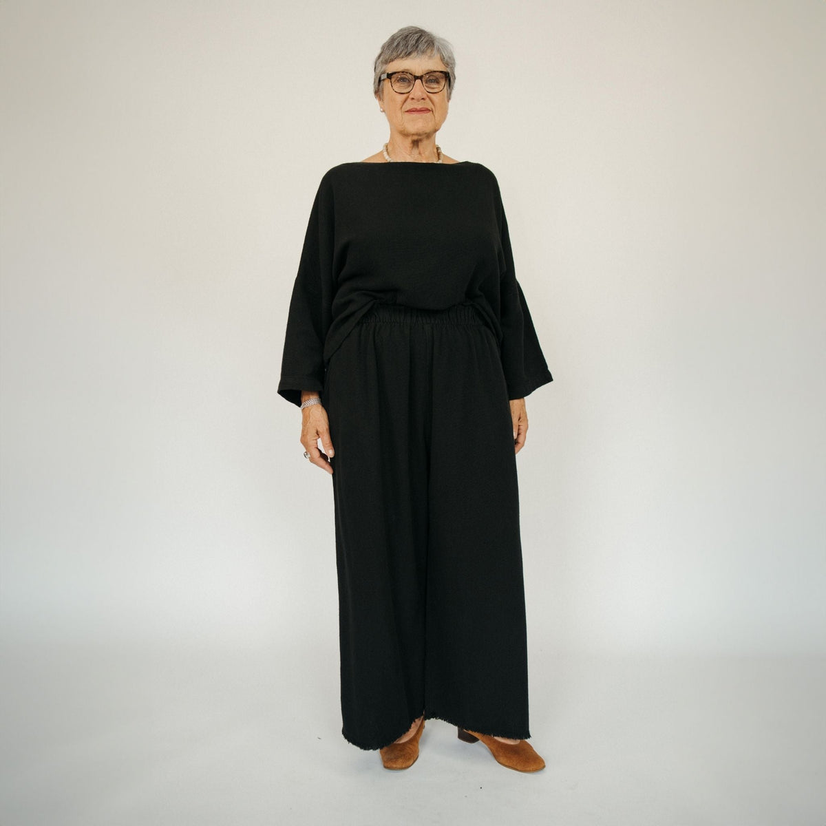 Loft Cotton Crop Barrel Pants