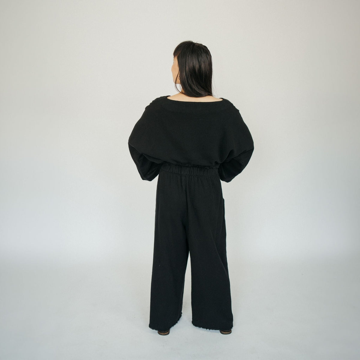 Loft Cotton Crop Barrel Pants