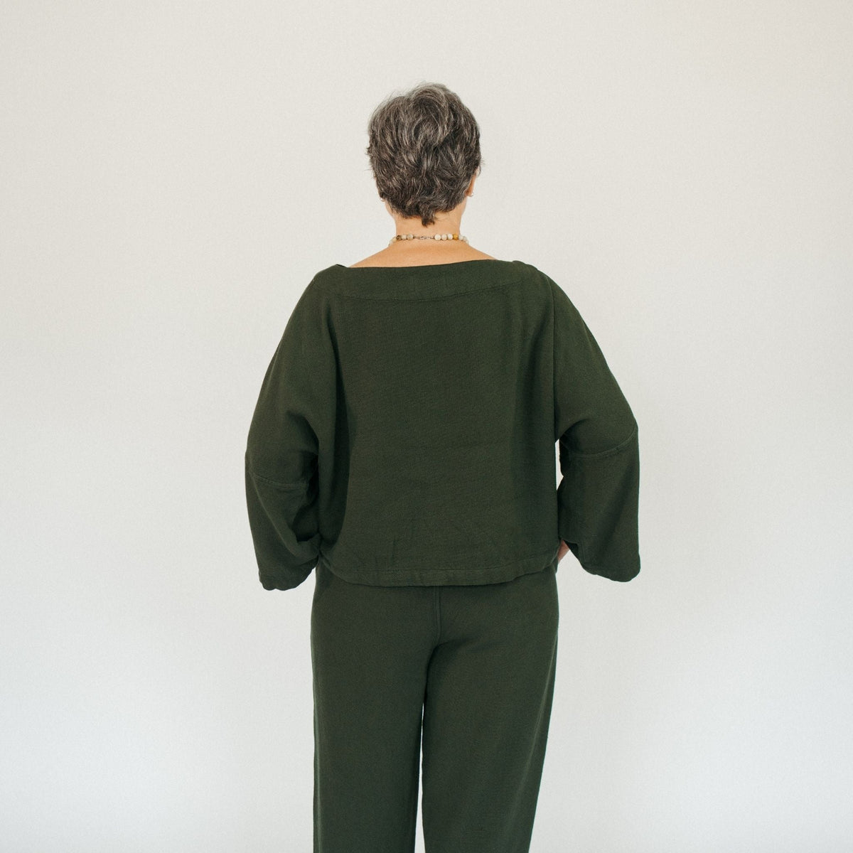 Loft Cotton Bell Sleeve Top