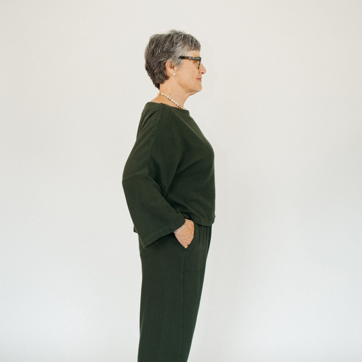 Loft Cotton Bell Sleeve Top