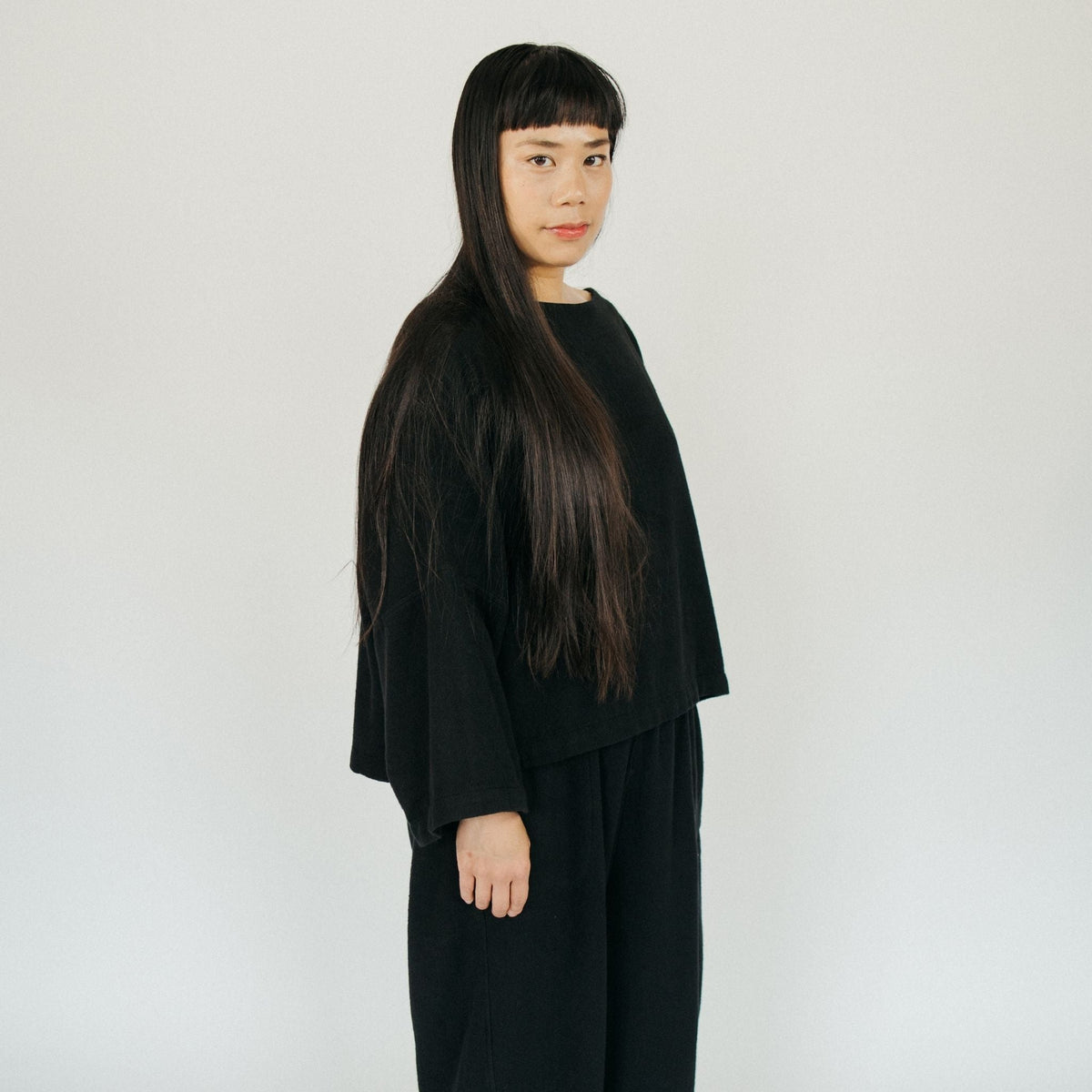 Loft Cotton Bell Sleeve Top