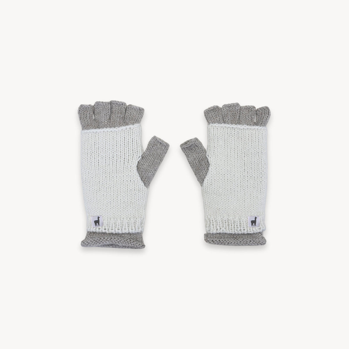 Alpaca Double Layered Fingerless Gloves