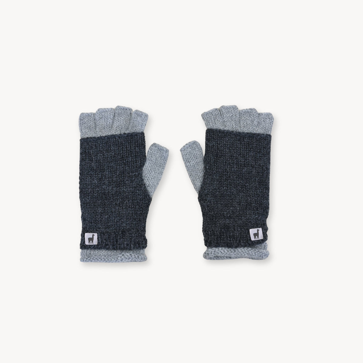 Alpaca Double Layered Fingerless Gloves