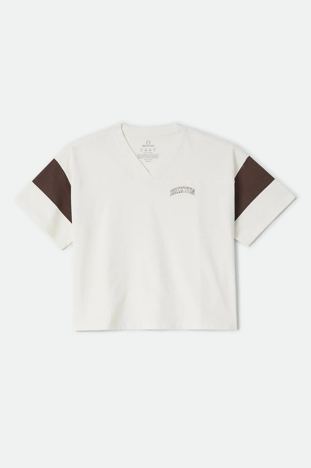 Brixton Boxy Cropped Football Tee