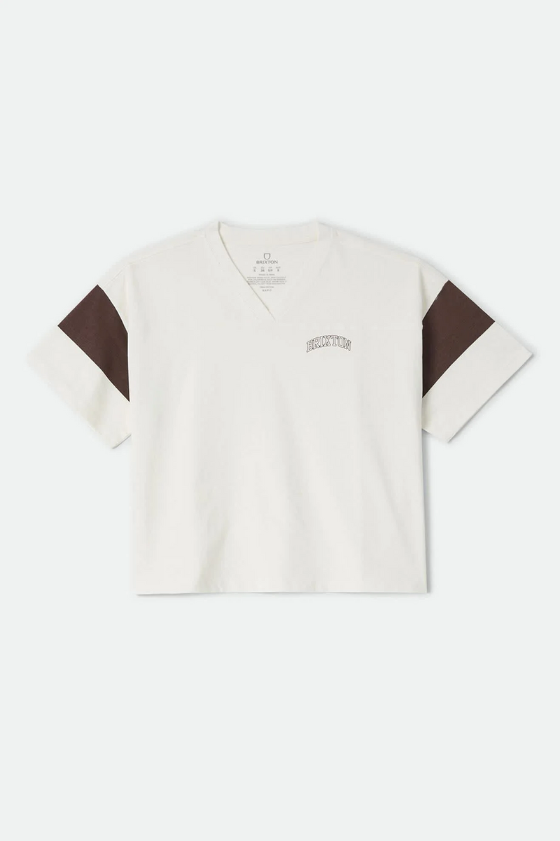 Brixton Boxy Cropped Football Tee