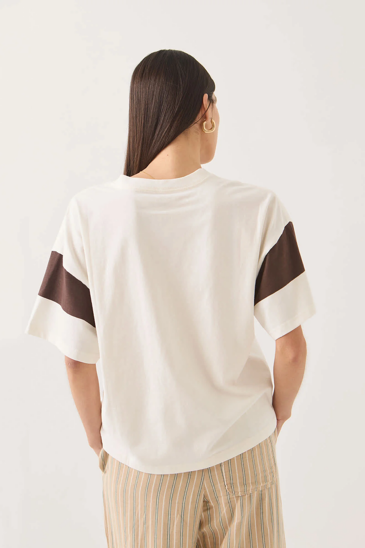Brixton Boxy Cropped Football Tee