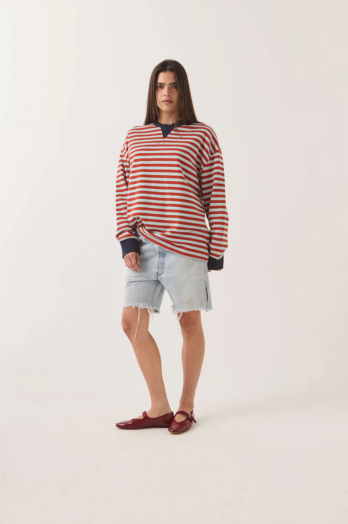 Retro Long Sleeve Rugby Polo