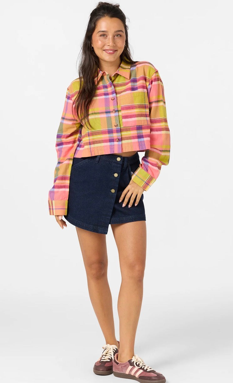 Phipps Flannel Crop LS Shirt
