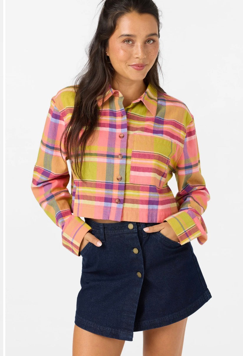 Phipps Flannel Crop LS Shirt