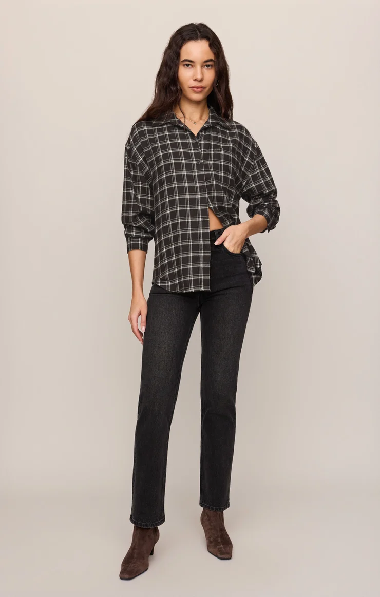 River Plaid Button Up