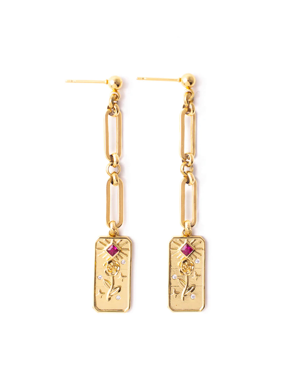 Rosato Chain and Medallion Earrings