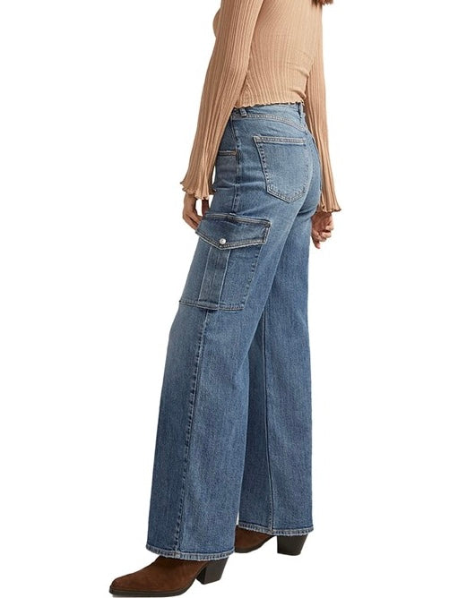 Denim Cargo Wide Leg - 33 Inseam