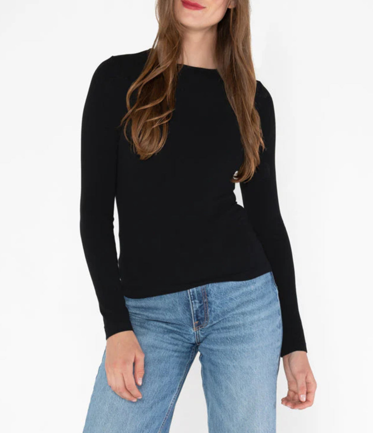 Bamboo Longsleeve Crewneck Top