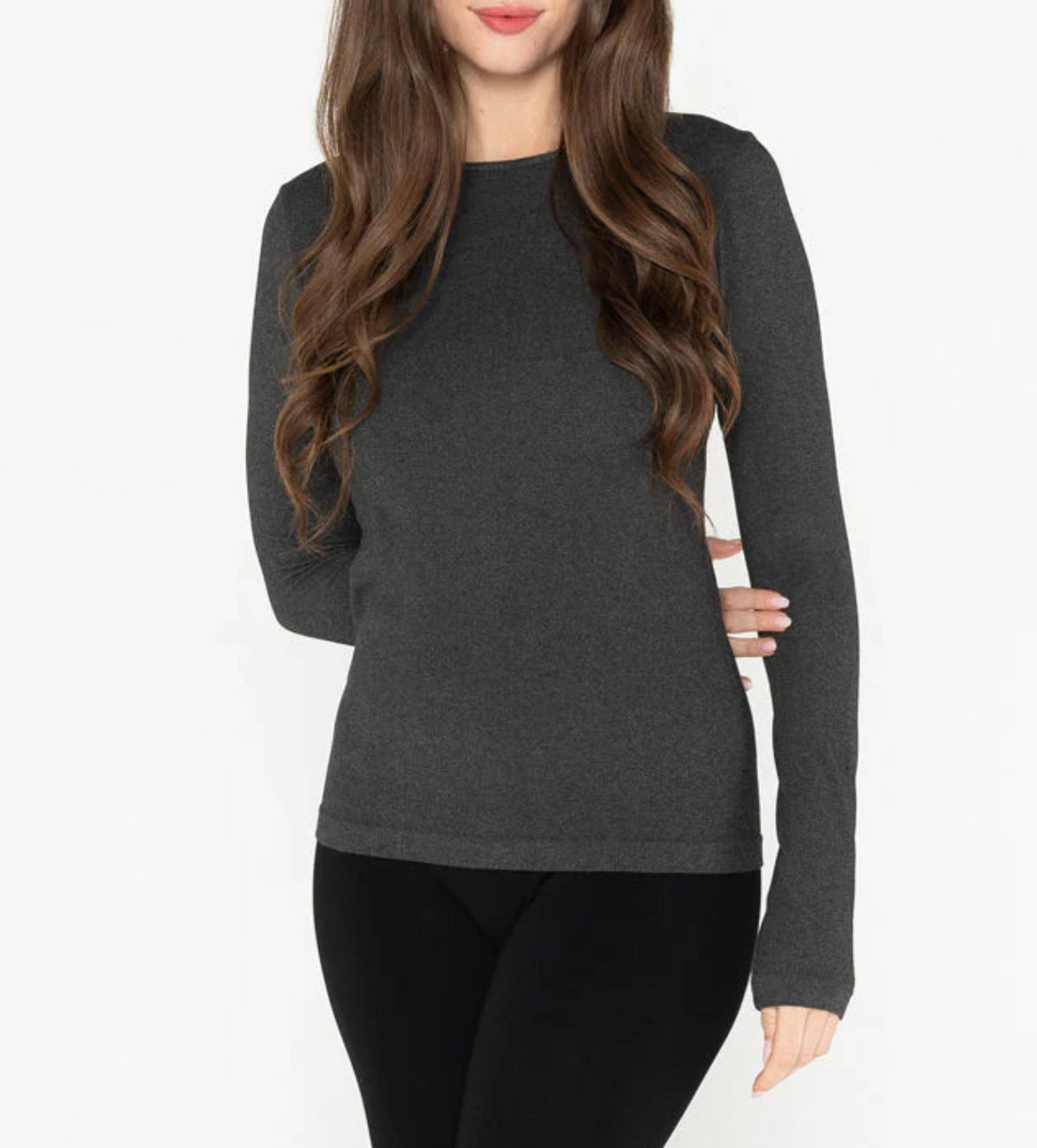 Bamboo Longsleeve Crewneck Top