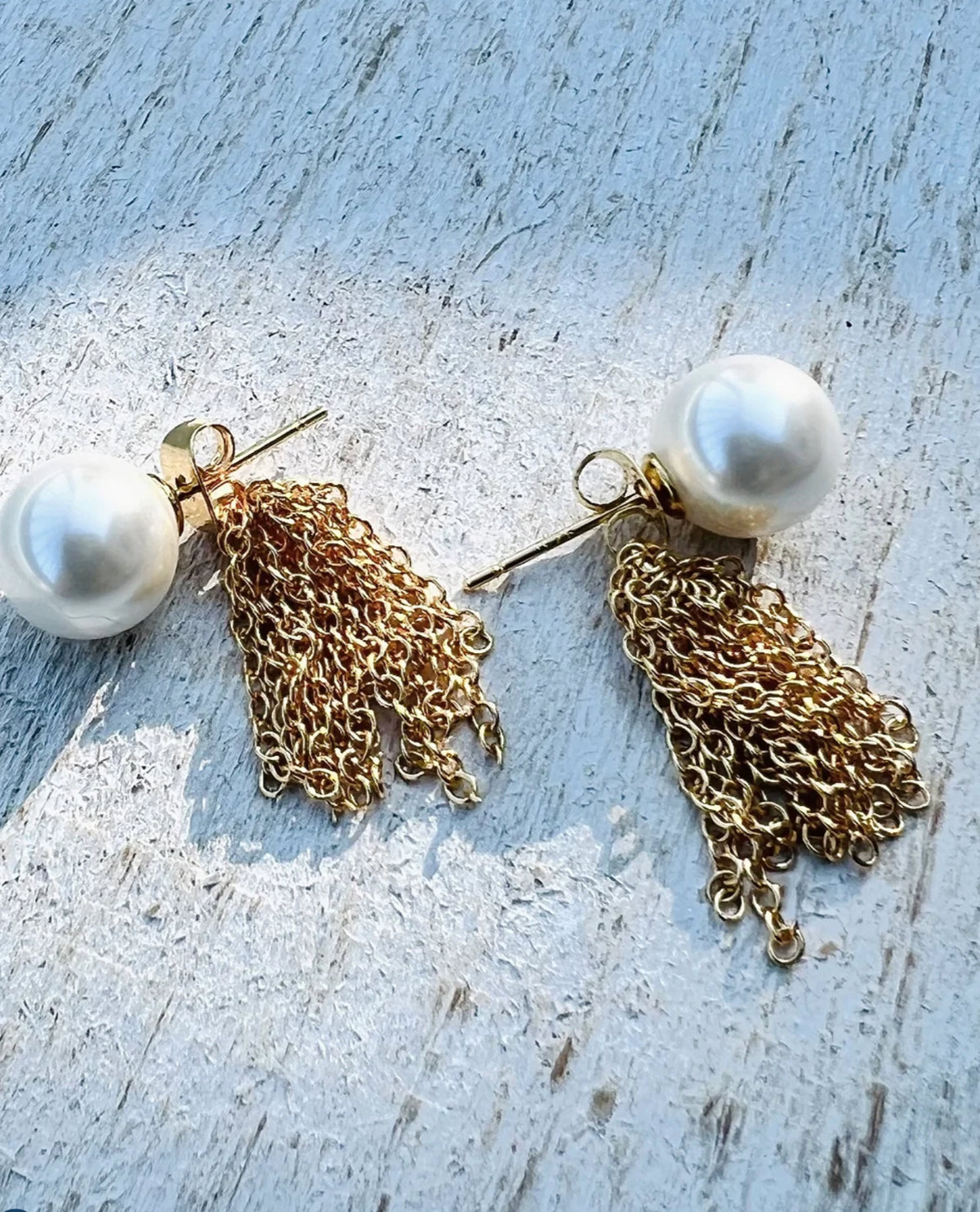 Pearl Tassle Stud