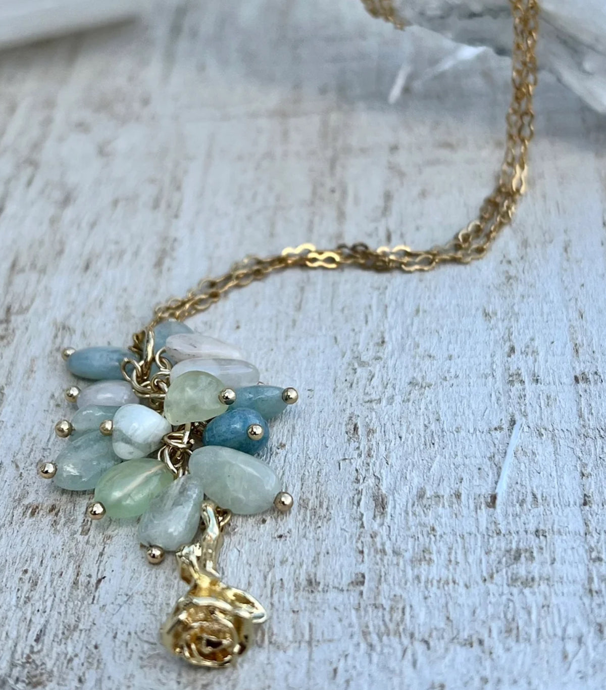 Aqua Quarts Necklace