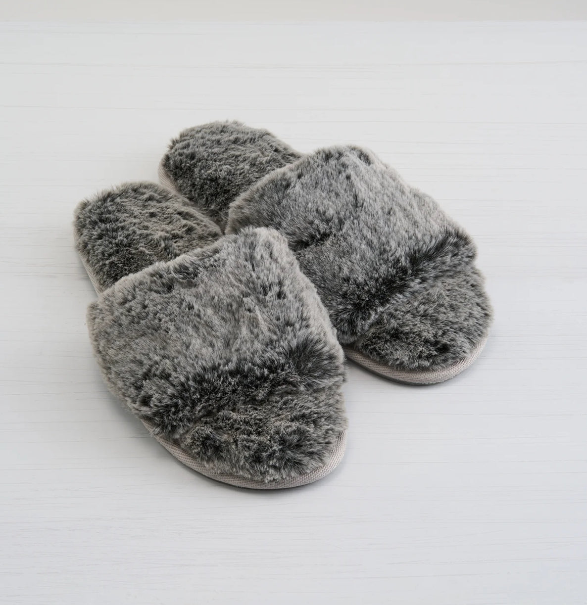 Waterfront Tipped Faux Fur Slide