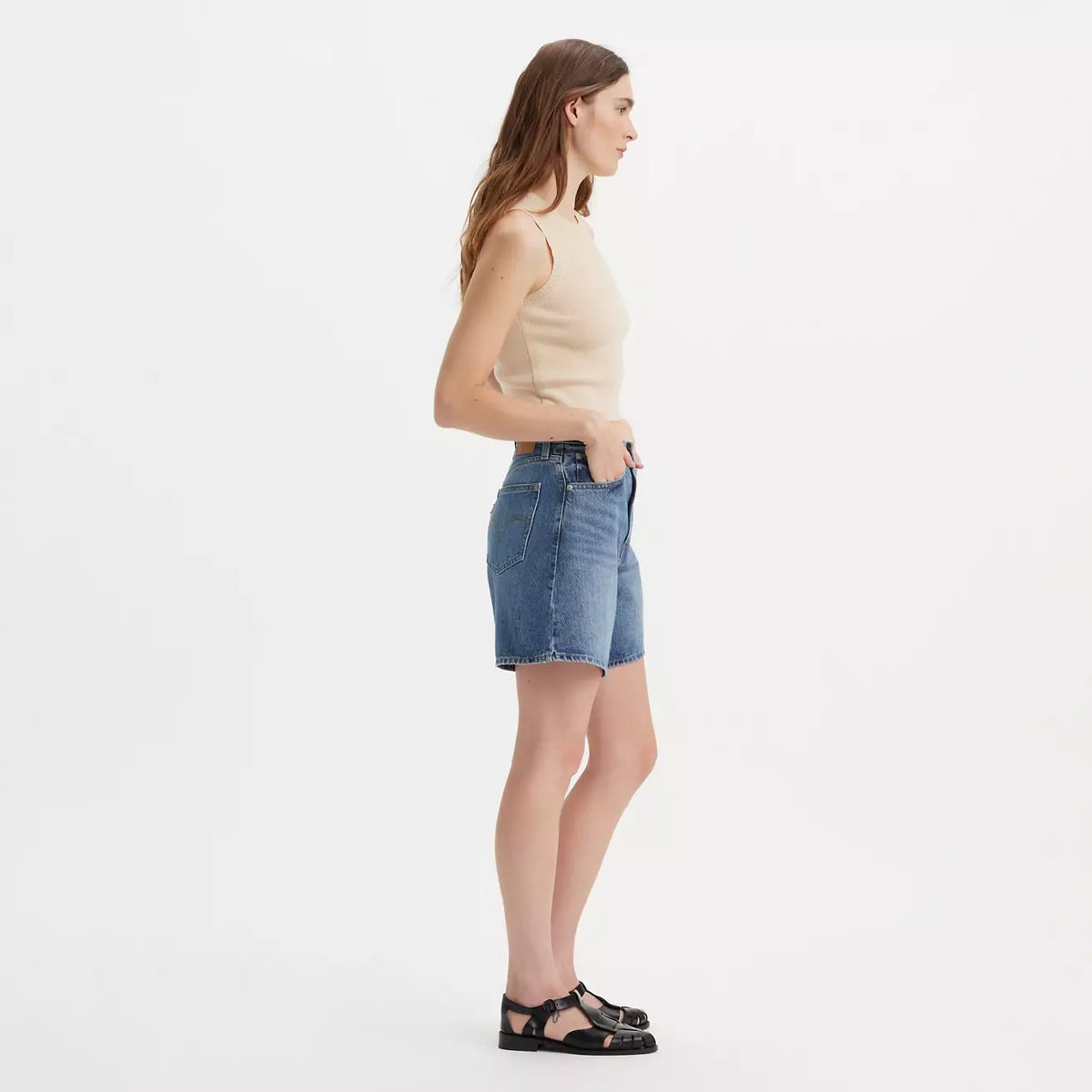 High Rise Baggy Worn Short