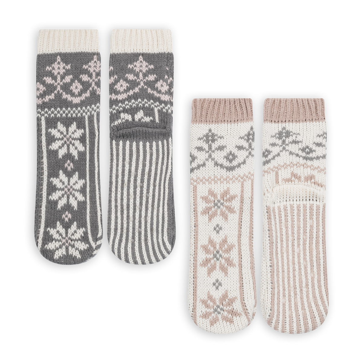 2PK Snowfall Slipper Sock