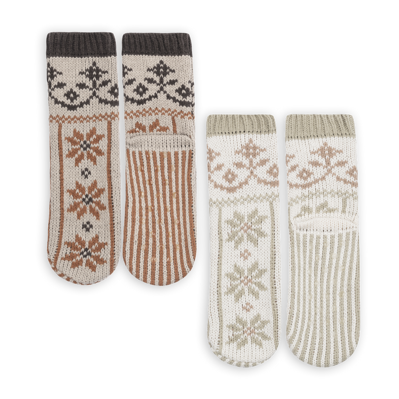 2PK Snowfall Slipper Sock