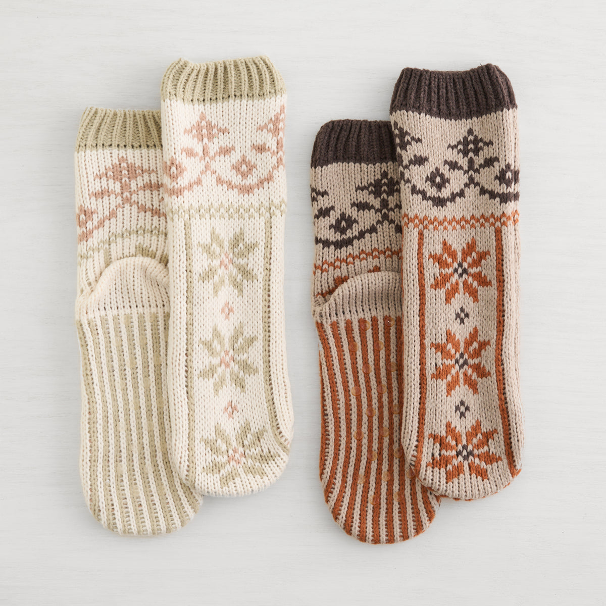 2PK Snowfall Slipper Sock