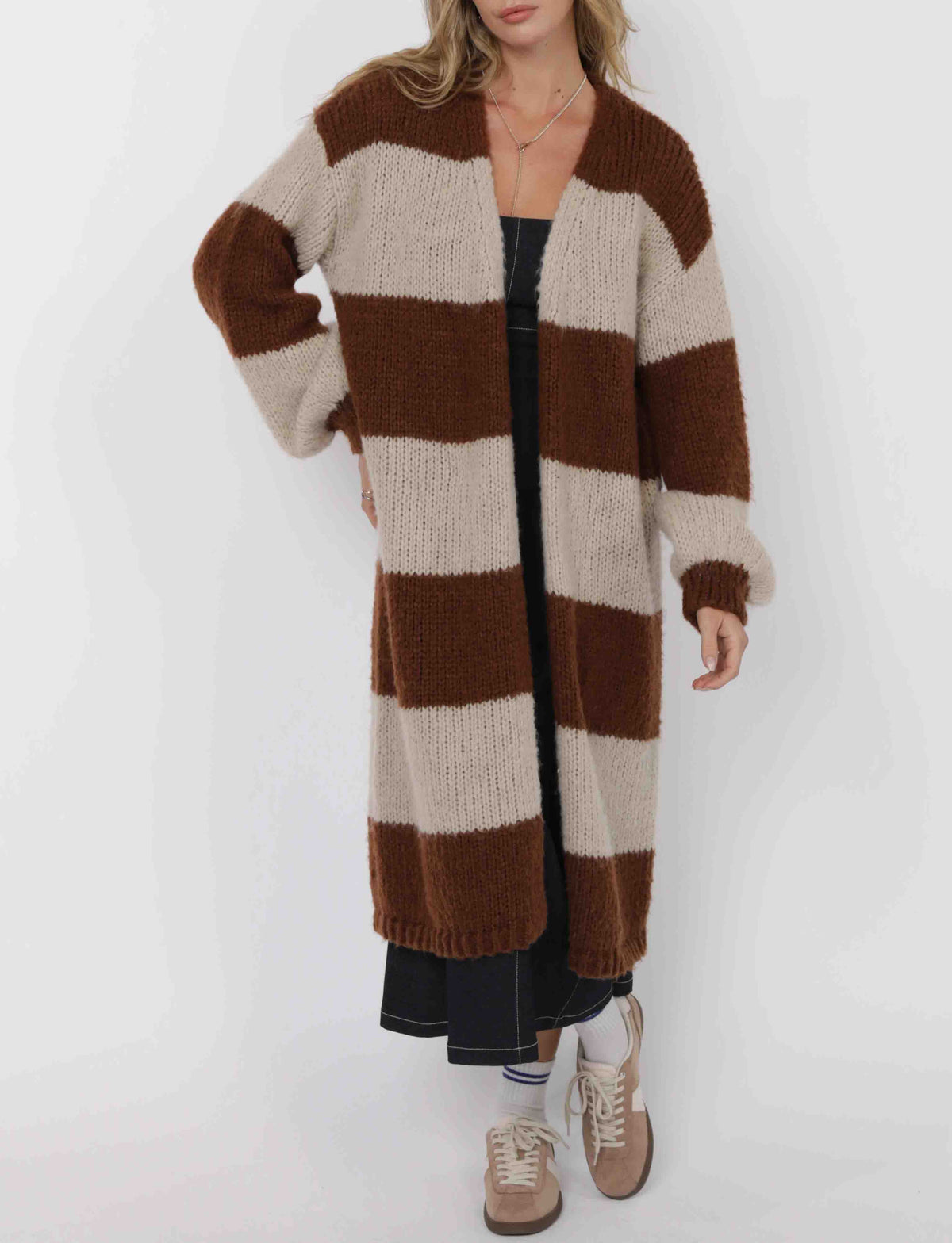 Suki Wide Stripe Cardi