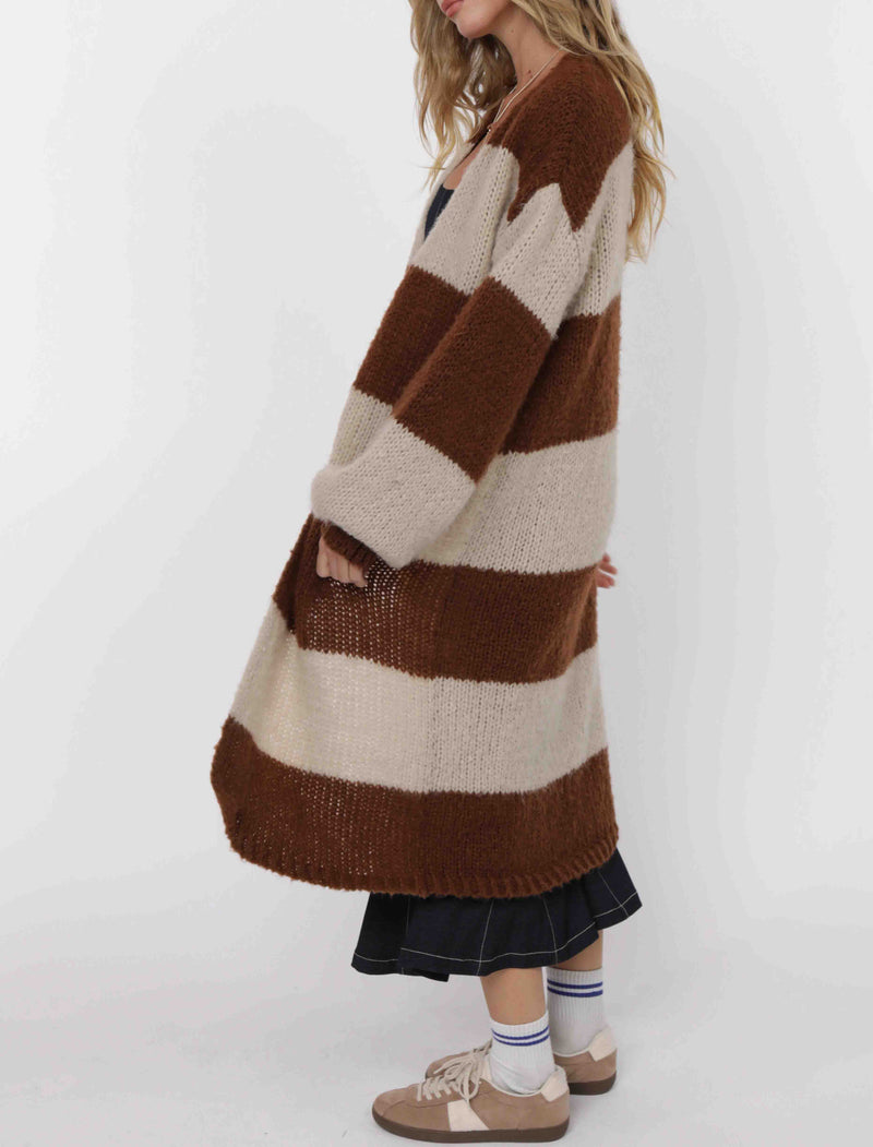 Suki Wide Stripe Cardi