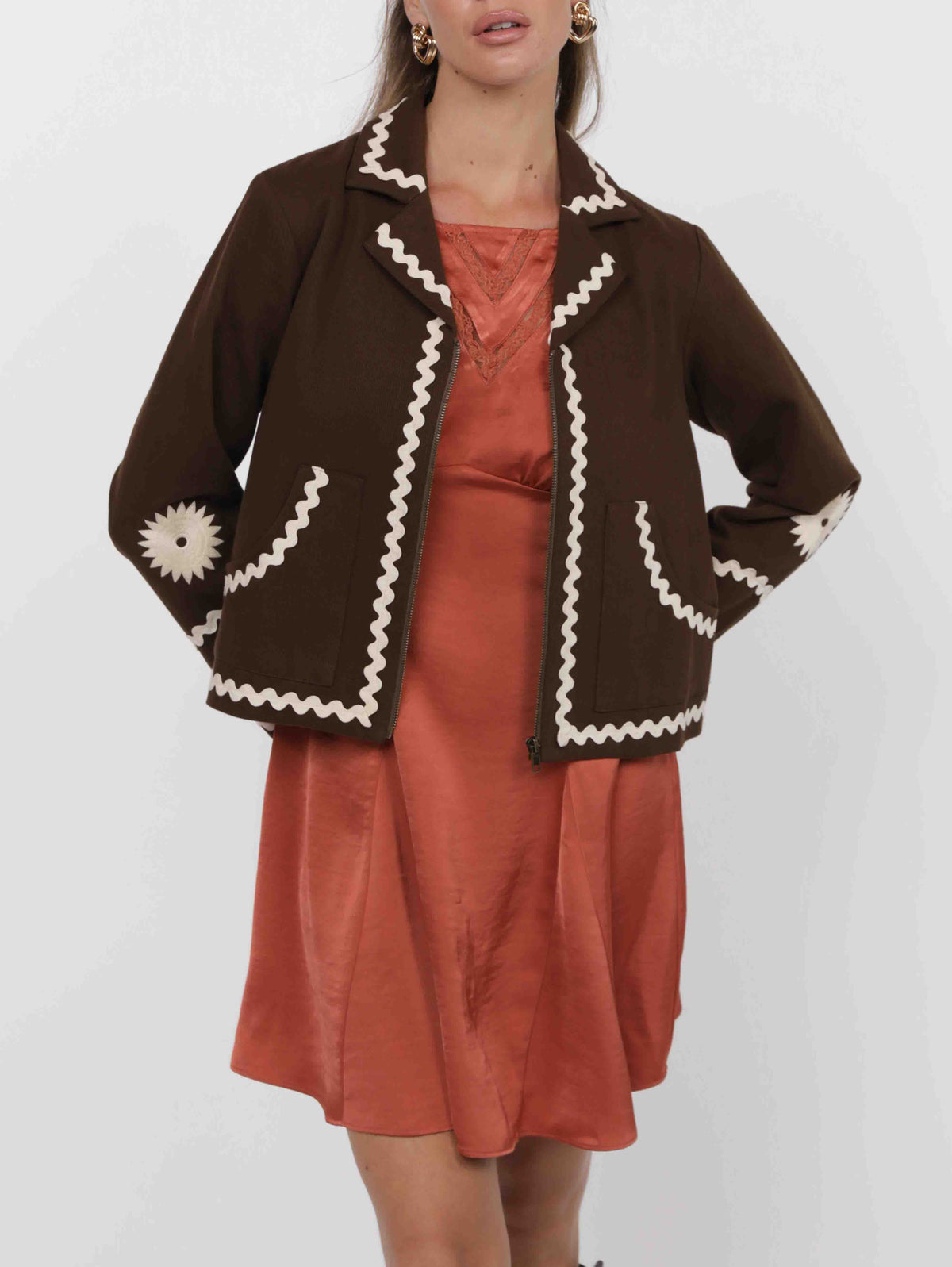 Speak Easy Embroidered Jacket