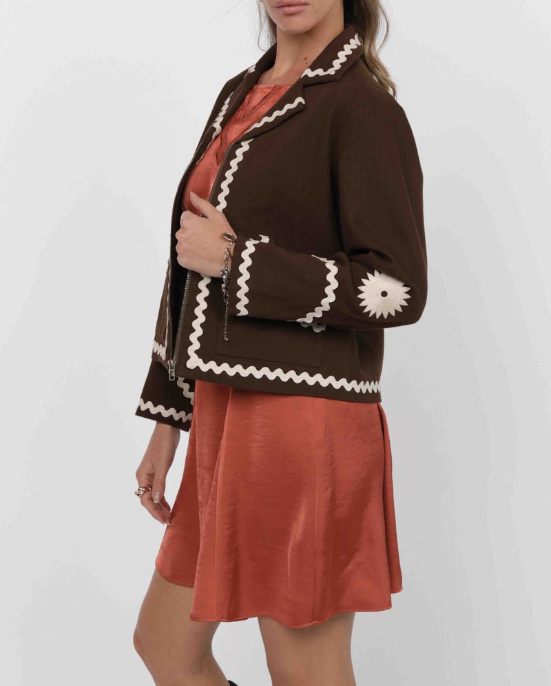 Speak Easy Embroidered Jacket