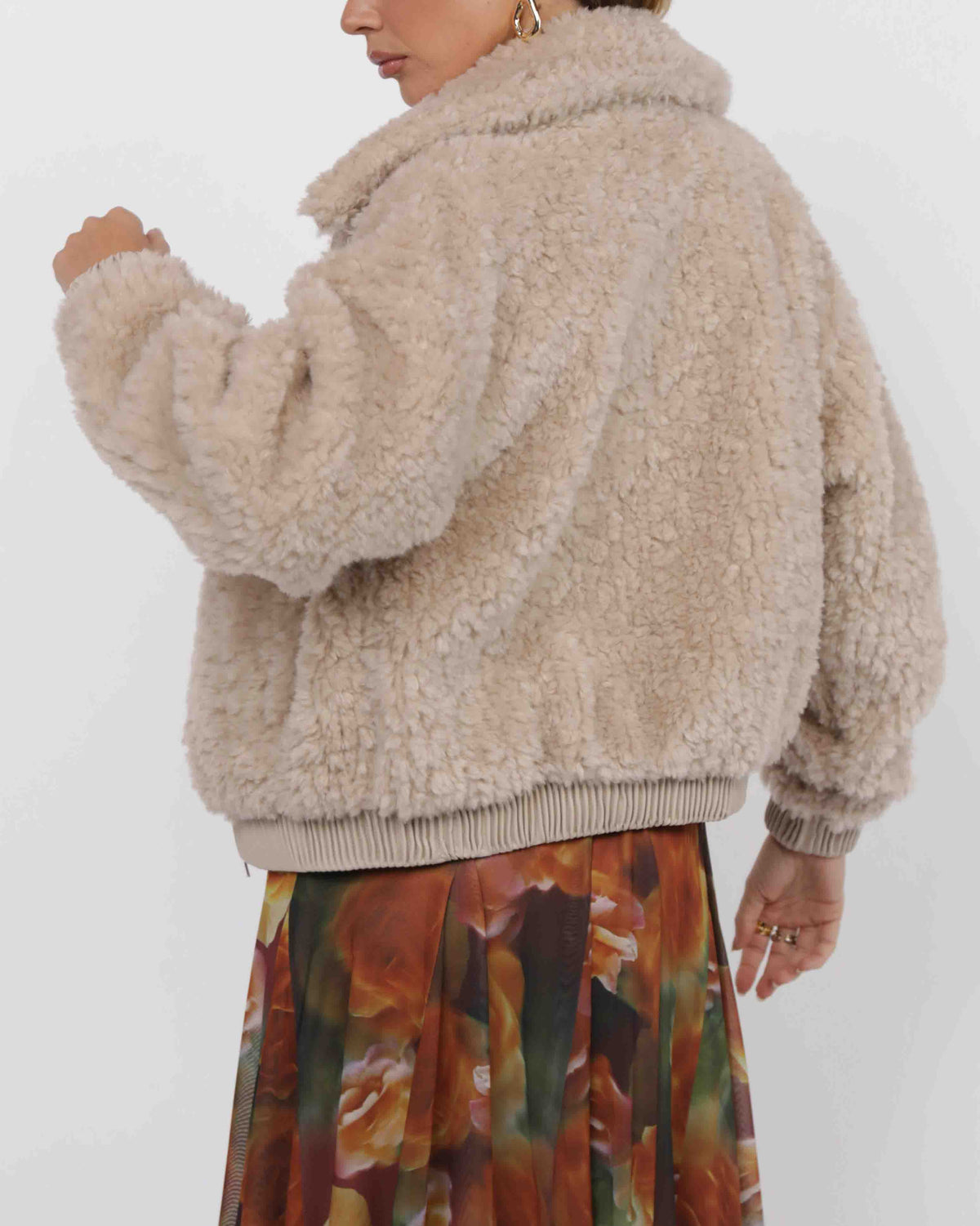 Sofia Wubby Contrast Trim Bomber Jacket