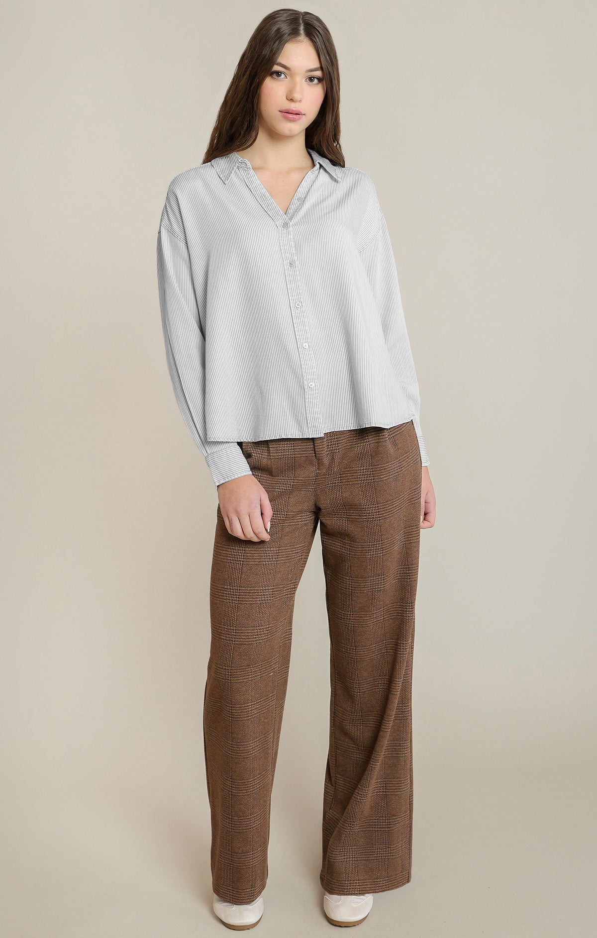 Relaxed Button Front Shirt