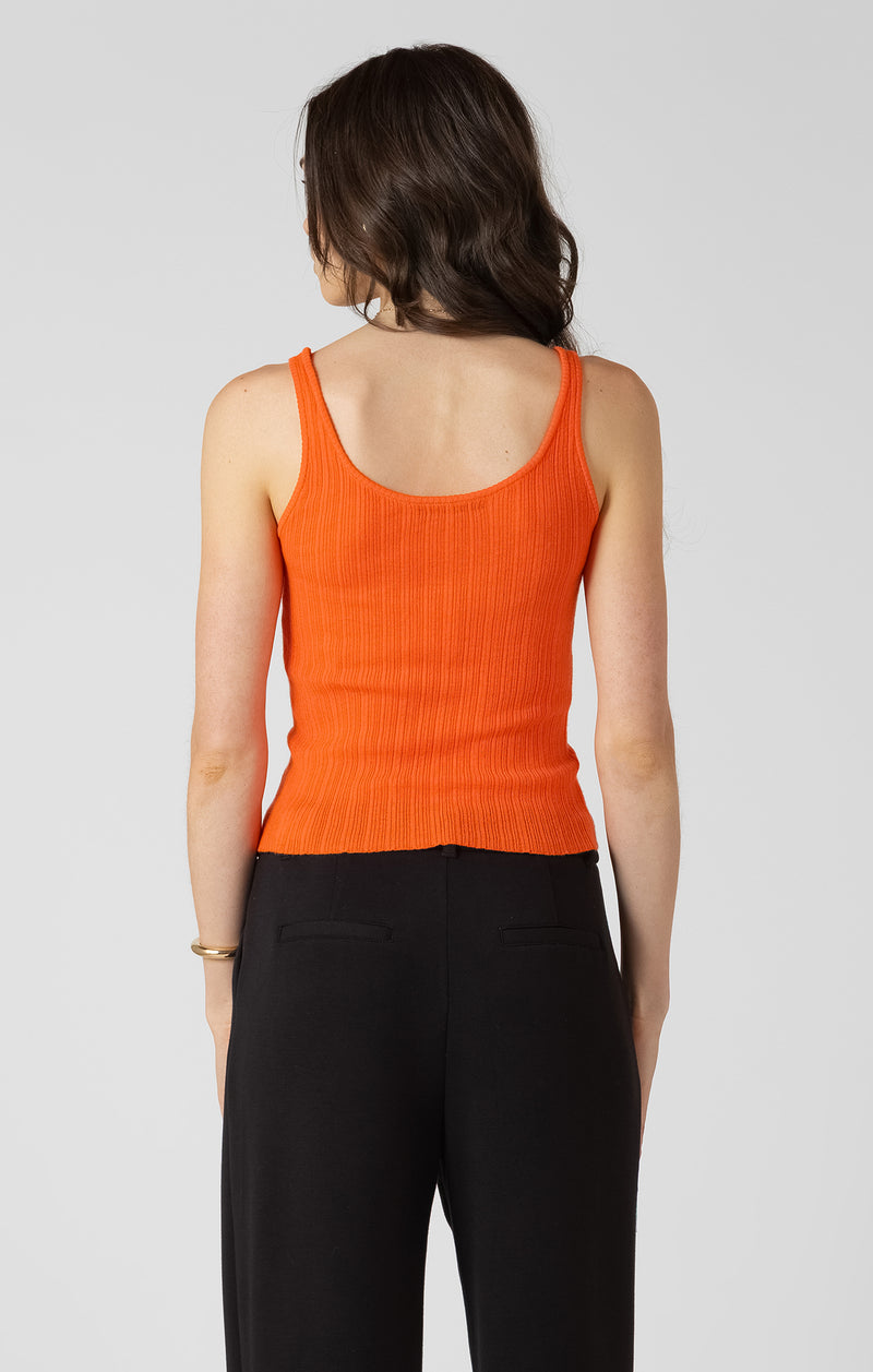 Scoopneck Ribbed Sweater Tank