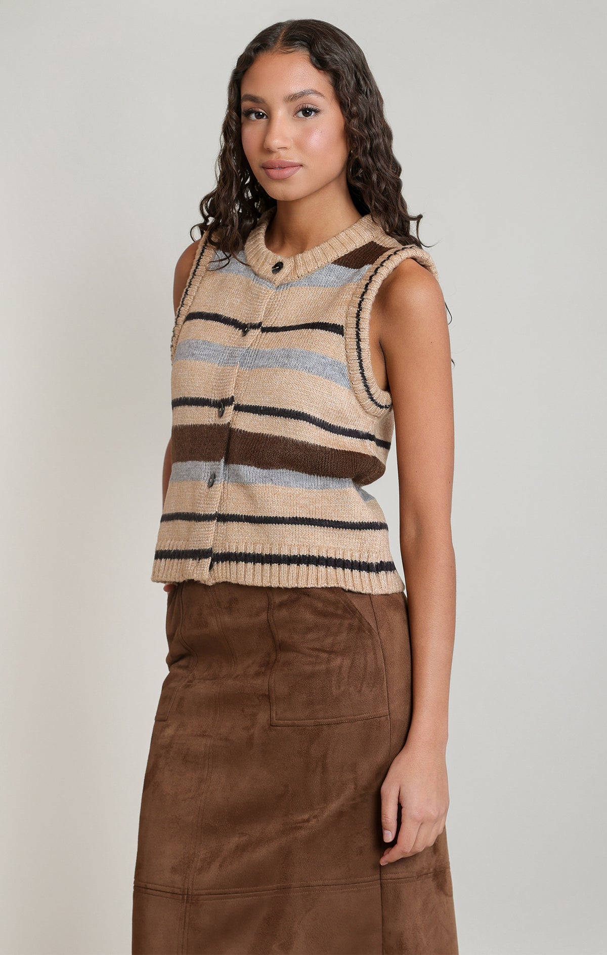 Stripe Sweater Vest