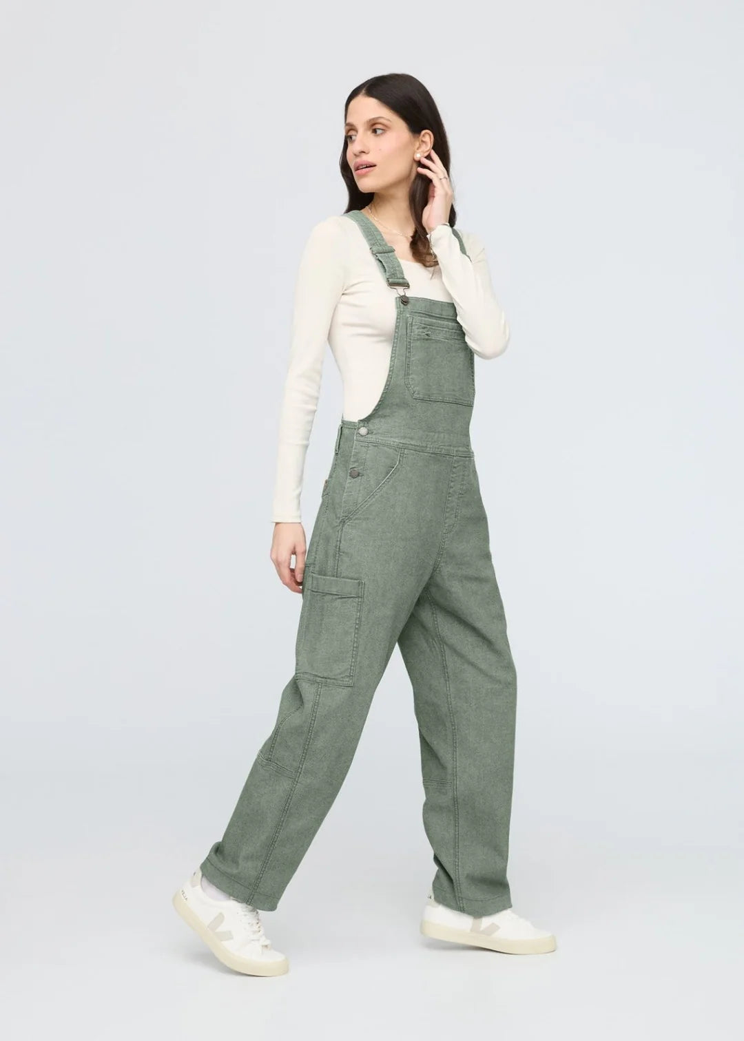 Stretch Canvas Overalls