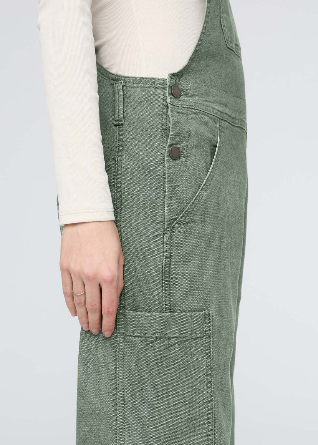 Stretch Canvas Overalls