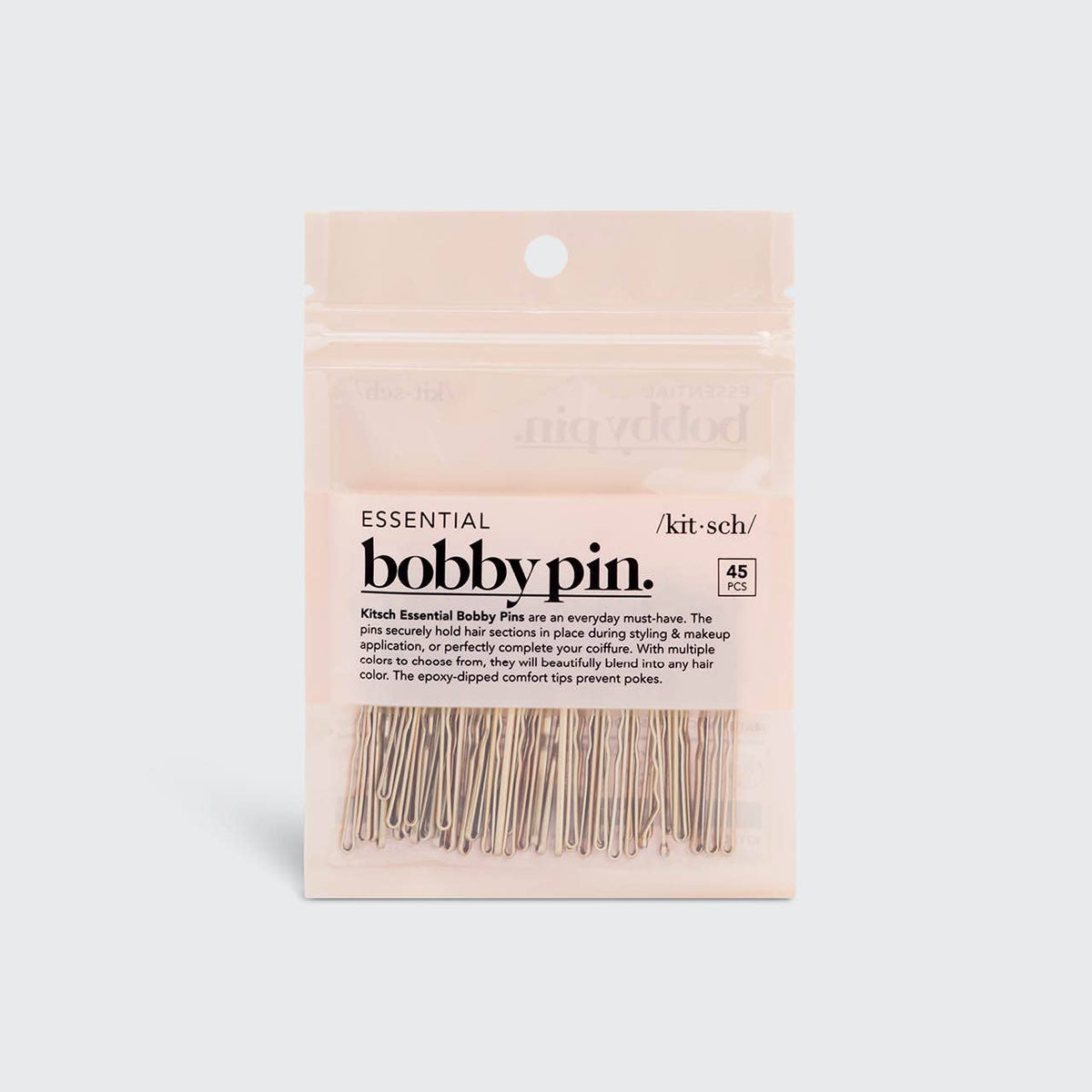 Essential Bobby Pins 45pc - Blonde