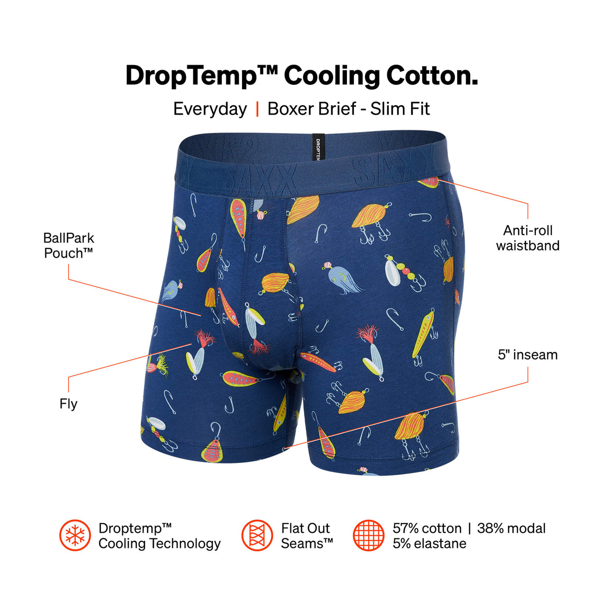 Drop Temp Cooling Cotton Boxer Brief