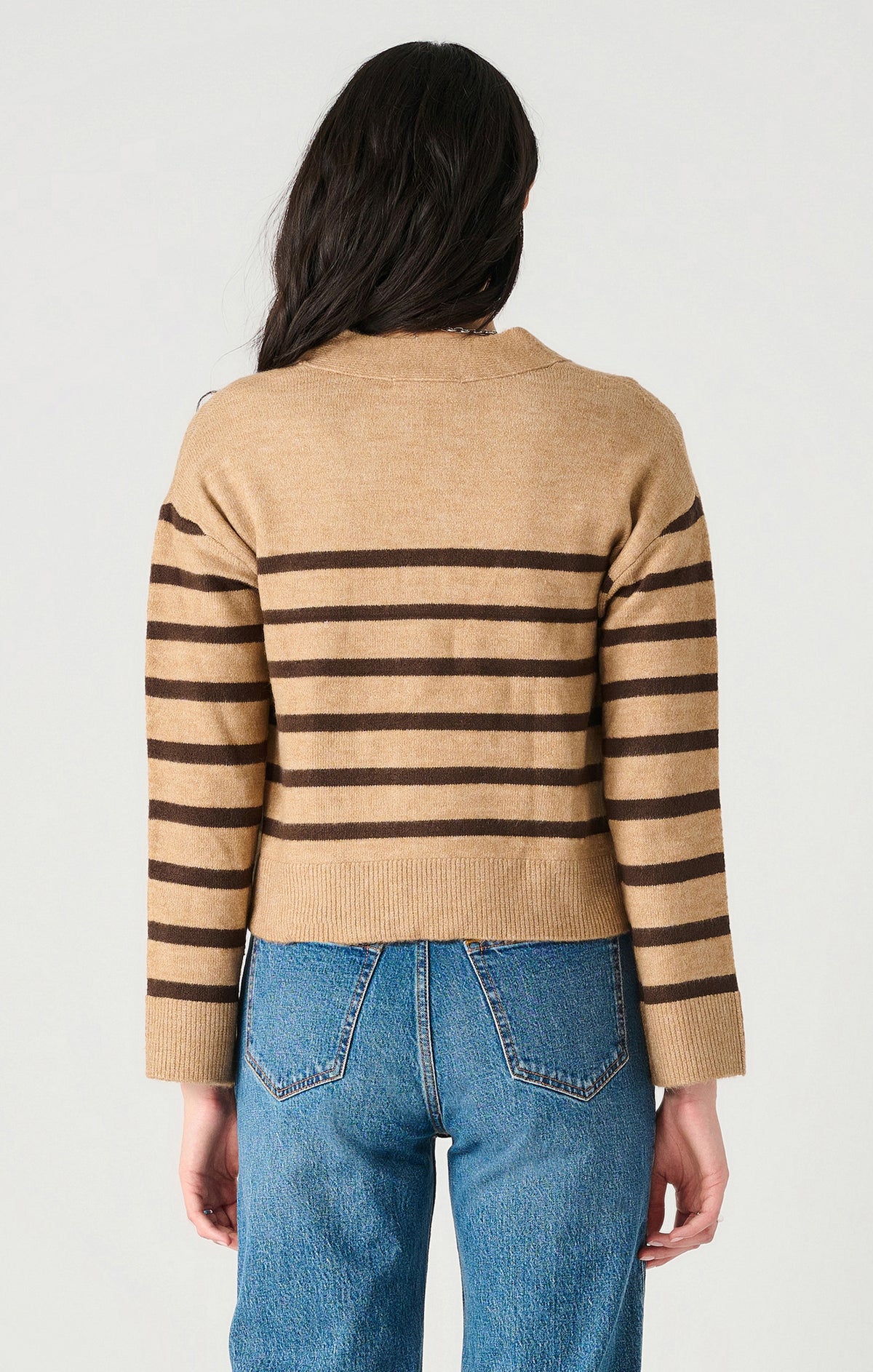 Drop Shoulder Button Front Cardigan