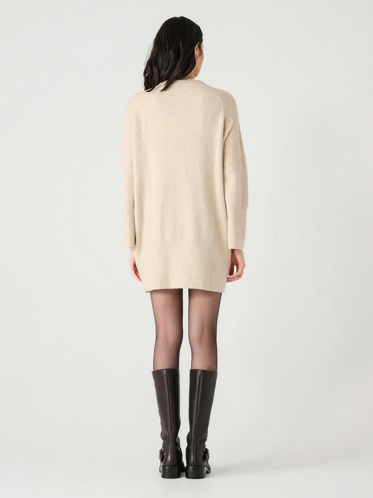 Long Sleeve Crewneck Sweater Dress